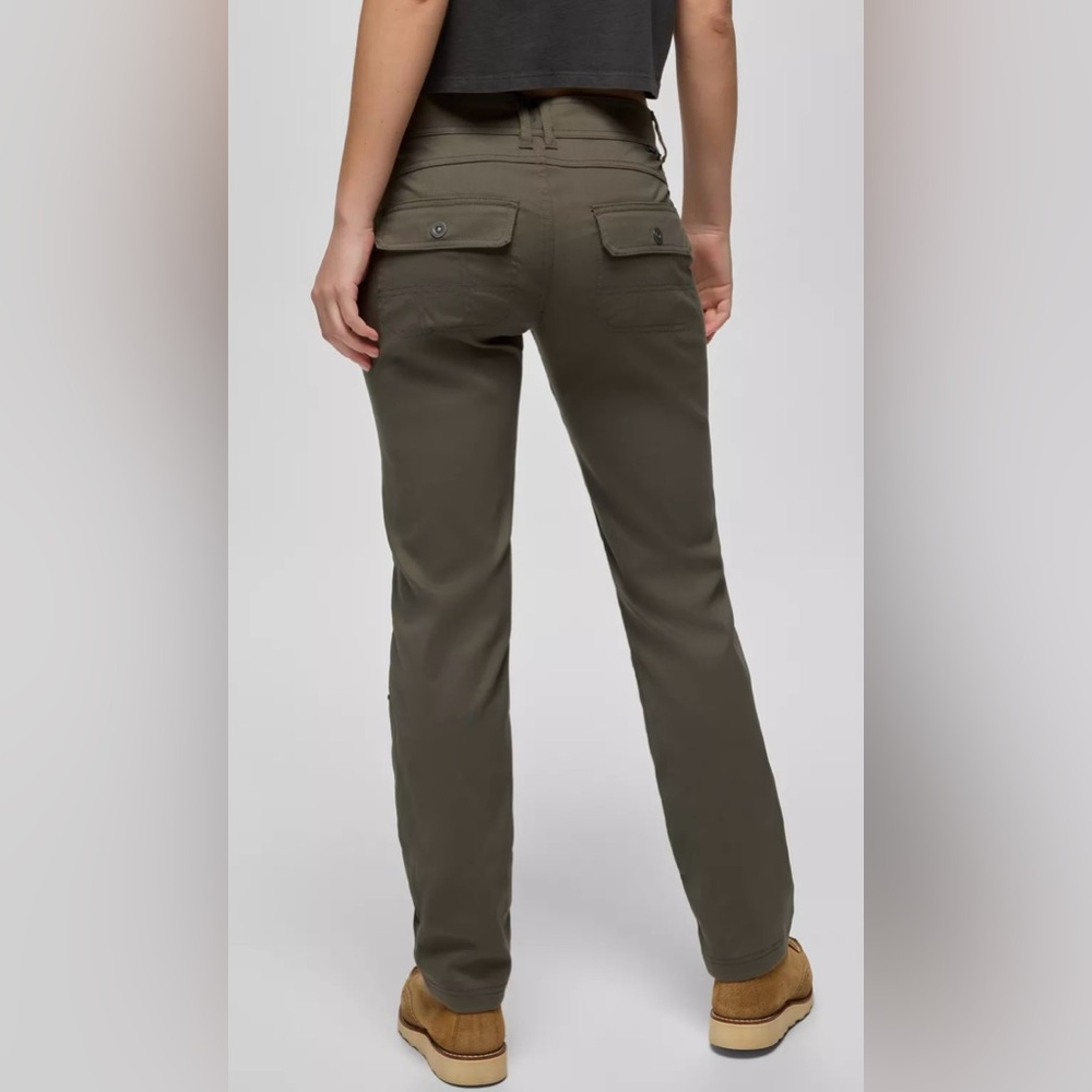 Prana Halle Straight Fit Women's Olive Green hiking pants size 6 regular